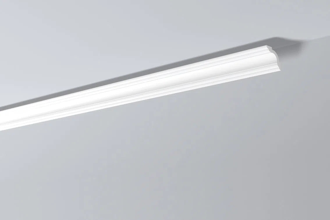 WT5 WALLSTYL® 2M NMC Ceiling coving on grey  ceiling | DecorMania UK